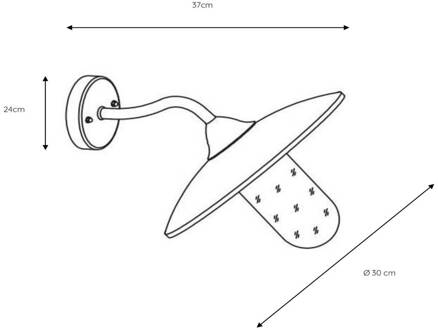 Lucide ARUBA Wandlamp - Roest bruin