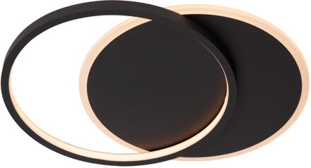 Lucide AXELLE - Plafonnière - Ø 29,5 cm - LED 3 StepDim - 1x24W 2700K - Zwart