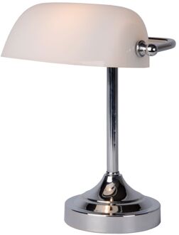 Lucide BANKER Bureaulamp - Chroom Zilver