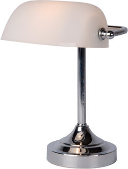 Lucide BANKER Bureaulamp - Chroom Zilver