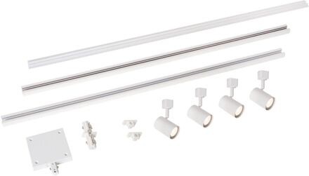 Lucide Basisset Track Amigo - 1-fase Railsysteem / Railverlichting - 2 Meter - Wit