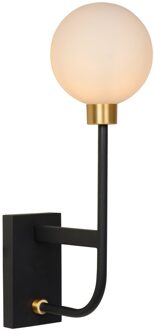 Lucide BEREND - Wandlamp Badkamer - 1xG9 - IP44 - Zwart