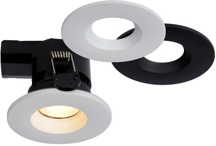 Lucide BINKY LED - Inbouwspot Badkamer - Ø 8,8 cm - LED Dimb. - 1x6,5W 3000K - IP65 - Zwart