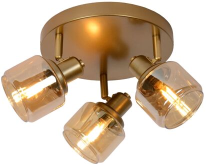 Lucide BJORN Plafondspot 3xE14 - Mat Goud | Messing