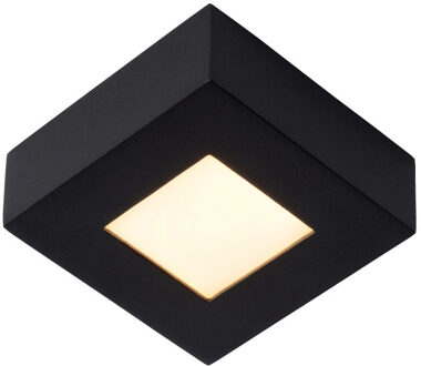 Lucide BRICE-LED - Plafonnière Badkamer - LED Dimb Zwart