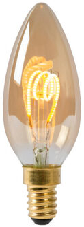 Lucide C35 - Filament lamp - Ø 3,5 cm - LED 3 StepDim (Memory) - E14 - 1x3W 2200K - Amber