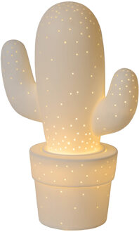 Lucide Cactus Tafellamp Wit