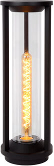 Lucide CADIX - Sokkellamp Buiten - Ø 16 cm - 1xE27 Zwart