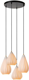 Lucide CINZIA - Hanglamp - Ø 55,5 cm - 4xE27 - Wit