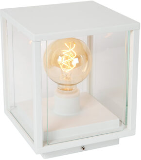 Lucide CLAIRE - Sokkellamp - 1xE27 - IP54 - Wit