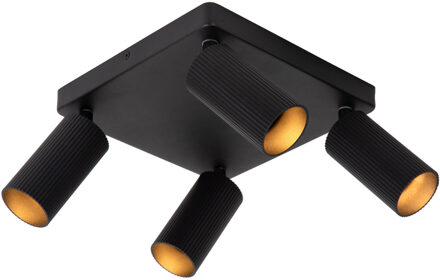 Lucide CLUBS - Plafondspot - 4xGU10 - Zwart