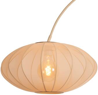 Lucide Corina booglamp, beige, E27, 192 cm, kunststof