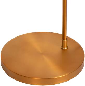 Lucide Corina booglamp, zwart, E27, 192 cm, kunststof zwart, goud mat