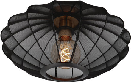 Lucide CORINA - Plafonnière - Ø 40 cm - 1xE27 - Zwart