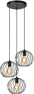 Lucide DANZA Hanglamp 3xE27 - Zwart