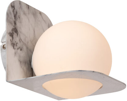 Lucide DAVY - Wandlamp Badkamer - 1xG9 - IP44 - Grijs