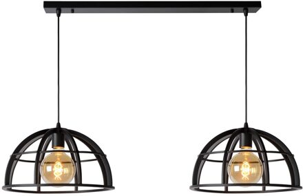 Lucide DIKRA Hanglamp 2xE27 - Zwart
