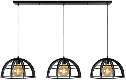 Lucide DIKRA Hanglamp 3xE27 - Zwart