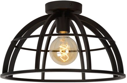 Lucide DIKRA Plafonnière 1xE27 - Zwart