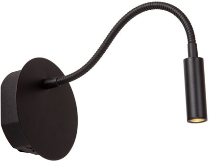 Lucide Draadloze Wandlamp Jolijn Magnetisch Zwart ⌀11cm 2w