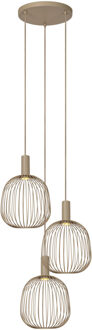 Lucide ESTEREL - Hanglamp - 3xGU10 (MR11) - Taupe | Essential