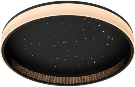 Lucide ESTREJA - Plafonnière - Ø 40 cm - LED 3 StepDim - CCT - 2500K/3000K - Zwart