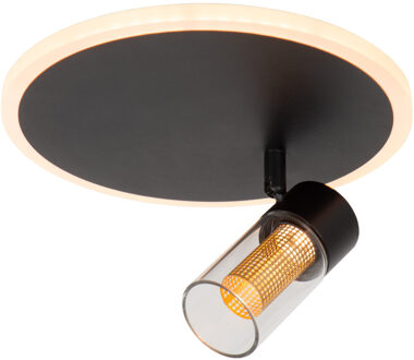 Lucide EVERINA - Plafonnière - Ø 23 cm - LED Dimb. - CCT - 2200K/6500K - Zwart | Essential