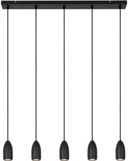 Lucide EVORA - Hanglamp - Ø 10 cm - 5xGU10 - Zwart
