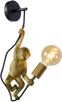 Lucide EXTRAVAGANZA CHIMP Wandlamp 1xE27 - Zwart