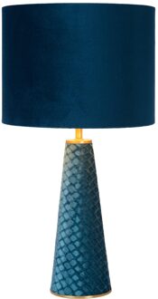 Lucide EXTRAVAGANZA VELVET Tafellamp - Turkoois Blauw