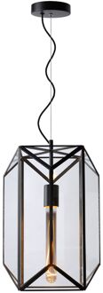 Lucide Fern Hanglamp Zwart
