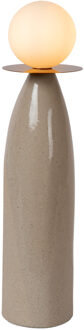 Lucide FIGARO - Tafellamp - Ø 12 cm, H 48 cm - 1xG9 - Grijs