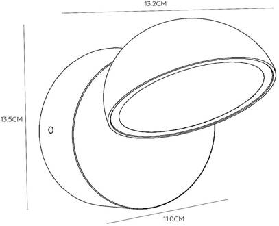 Lucide Finn LED wandlamp, wit, metaal, IP54, dag-/nachtsensor