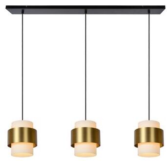 Lucide FIRMIN Hanglamp 3xE27 - Mat Goud | Messing