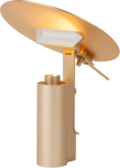 Lucide FITS - Tafellamp - Ø 20 cm - LED - 1x7W 3000K - Mat Goud / Messing | Premium