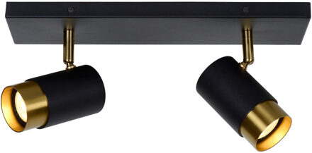 Lucide FLORIS Plafondspot 2xGU10 - Zwart