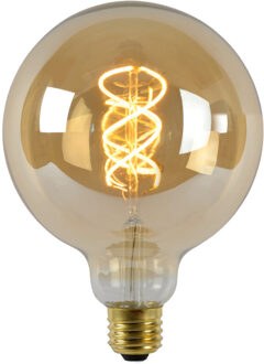 Lucide G125 - Filament lamp - Ø 12,5 cm - LED 3 StepDim (Memory) - E27 - 1x4,9W 2200K - Amber