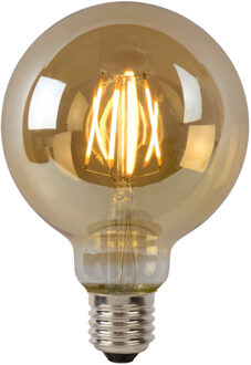 Lucide G95 - Filament lamp - Ø 9,5 cm - LED Dimb. - E27 - 1x5W 2700K - Amber