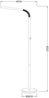 Lucide GILLY Leeslamp 1xGeïntegreerde LED - Wit