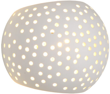 Lucide Gipsy Wandlamp Rond - Wit