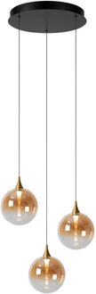 Lucide GISELA - Hanglamp - Ø 36 cm - LED Dimb. - 3x4,3W 2700K - Amber | Premium