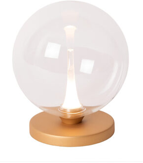 Lucide GISELA - Tafellamp - Ø 16 cm - LED Dimb. - 1x5W 2700K - Transparant | Premium