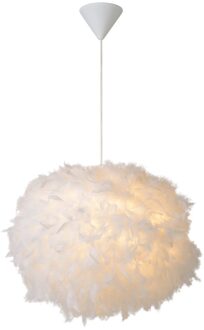 Lucide GOOSY SOFT - Hanglamp - Ø 50 cm - 1xE27 - W Wit