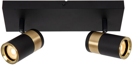 Lucide GORIK - Plafondspot - 2xGU10 - Zwart