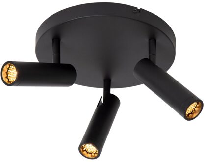 Lucide GRADO - Plafondspot - Ø 25 cm - 3xGU10 (MR11) - Zwart