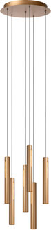 Lucide GRIFFITH - Hanglamp - Ø 38 cm - LED Dimb. - CCT - 6x6W 2700K/4000K - Brons | Premium