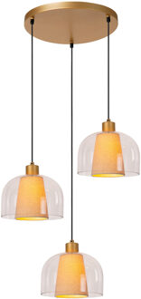 Lucide GUNHILD - Hanglamp - 3xE27 - Transparant