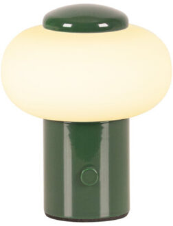 Lucide GUSTAV - Oplaadbare Tafellamp - Accu/Batterij - Ø 8 cm - LED Dimb. - 1x0,8W 2700K - Groen | Essential