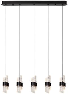 Lucide Hanglamp Kligande Zwart Kristaleffect 5x7,8w