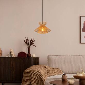 Lucide Hanglamp Tasman, Ø 32 cm naturelkleurig, papier natuur, messing